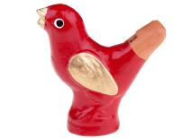 Opakowanie TRADYCYJNA ZABAWKA LUDOWA GLINIANY CZERWONY PTASZEK NA WODĘ