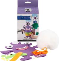 Opakowanie Zestaw filcowy potworek - Topsy fioletowy