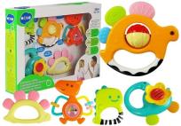 Opakowanie Zestaw grzechotek Kolorowe dinozaury