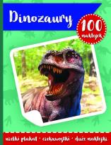 Okładka książki 100 naklejek II- dinozaury