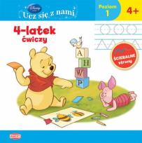 Okładka książki Disney. Ucz się z nami. 4-latek ćwiczy