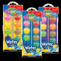 Opakowanie Farby akwarelowe 12 kolorów - duża pastylka