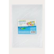 Opakowanie Filc arkusz biały 20x30 5el