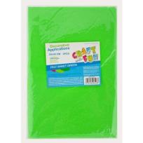 Opakowanie Filc arkusz zielony 20x30 5el