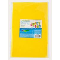 Opakowanie Filc arkusz żółty 20x30 5el