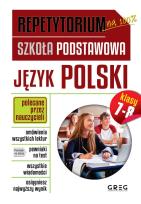 Okładka książki JĘZYK POLSKI REPETYTORIUM SZKOŁA PODSTAWOWA KLASY 7-8