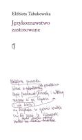 Okładka książki Językoznawstwo zastosowane