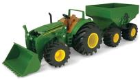 Opakowanie John Deere traktor z przyczepą światło/dźwięk TOMY