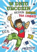 Opakowanie Karnet Young B6 + koperta wzór nr 026 Urodziny