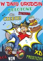 Opakowanie Karnet Young B6 + koperta wzór nr 028 Urodziny