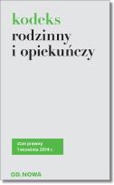 Okładka książki Kodeks rodzinny i opiekuńczy 01.09.2014