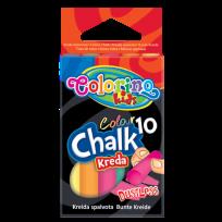 Opakowanie KREDA KOLOROWA BEZPYŁOWA 10 SZT COLORINO KIDS