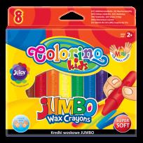 Opakowanie KREDKI ŚWIECOWE JUMBO 8 KOL. COLORINO KIDS