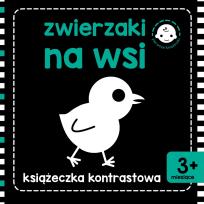 Okładka książki Książeczka kontrastowa . Zwierzaki na wsi