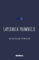 Okładka książki Lapidaria prawnicze