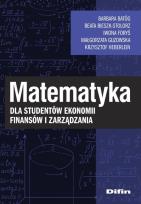Okładka książki Matematyka dla studentów ekonomii, finansów i zarządzania