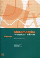 Okładka książki Matematyka LO Próbne arkusze maturalne z.4 ZP