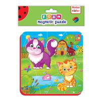 Opakowanie Miękkie magnetyczne puzzle Kotki na wsi