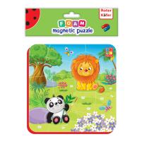 Opakowanie Miękkie magnetyczne puzzle Lew i Panda