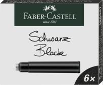 Opakowanie Naboje krótkie czarne 6szt FABER CASTELL
