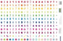 Opakowanie Naklejki Cyfry (240 naklejek)