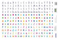 Opakowanie Naklejki Litery/Alfabet (240 naklejek)