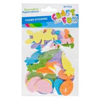 Opakowanie NAKLEJKI WIELKANOC BROKAT 36 SZTUK