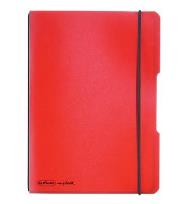 Okładka książki Notatnik A5/40K kratka My.BookF czerwony