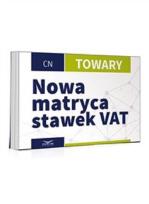 Okładka książki Nowa matryca stawek VAT-Towary
