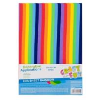 Opakowanie Ozdoba dekoracyjna Eva arkusz tęcza