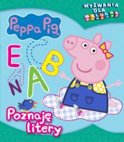 Okładka książki Peppa Pig Wyzwania dla malucha Poznaję litery