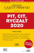 Okładka książki PIT CIT Ryczałt 2020