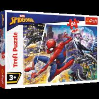 Opakowanie Puzzle 24 maxi Nieustraszony Spider-Man TREFL