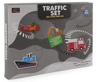 Opakowanie Puzzle magnetyczne - pojazdy