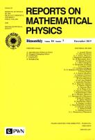 Opakowanie Reports on Mathematical Physics 84/3 2019 Kraj
