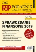 Okładka książki Sprawozdanie finansowe 2019