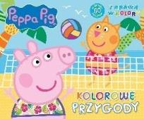 Okładka książki Świnka Peppa. Zabawa w kolory. Kolorowe przygody