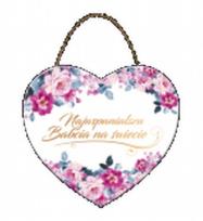 Opakowanie Tabliczka dekoracyjna flowers Najwspanialsza...