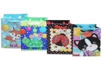 Opakowanie Torebka ozdobna płaska pionowa duża Zwierzaki