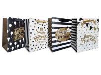 Opakowanie Torebka ozdobna płaska pionowa mała Happy Bday