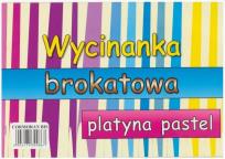 Opakowanie Wycinanka A4 brokatowa platyna pastel