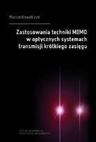 Okładka książki Zastosowania techniki MIMO w optycznych...