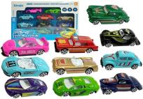 Opakowanie Zestaw samochodów resoraków 10 autek