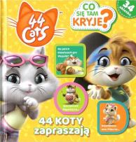 Okładka książki 44 koty. Co się tam kryje? 44 koty zapraszają