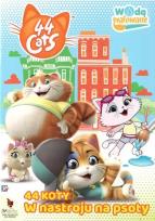 Okładka książki 44 koty. Wodą malowane. W nastroju na psoty