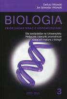 Okładka książki Biologia Zbiór zadań wraz z odpowiedziami Tom 3 2002-2016