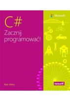 Okładka książki C#. Zacznij programować