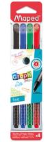Opakowanie Cienkopis Graph Peps Deco 4 kolory MAPED