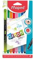 Opakowanie Cienkopis Graph Peps Deco 8 kolorów MAPED