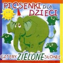Okładka książki Cztery Zielone Słonie. Piosenki Dla Dzieci CD